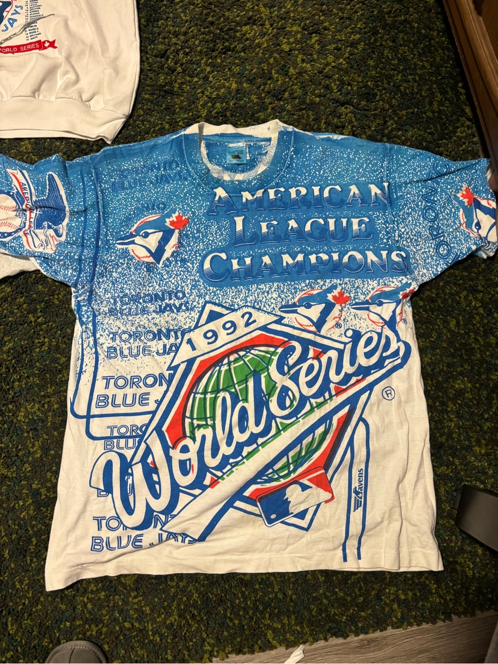 1992 Toronto Blue Jays World Series AOP - Blue/White